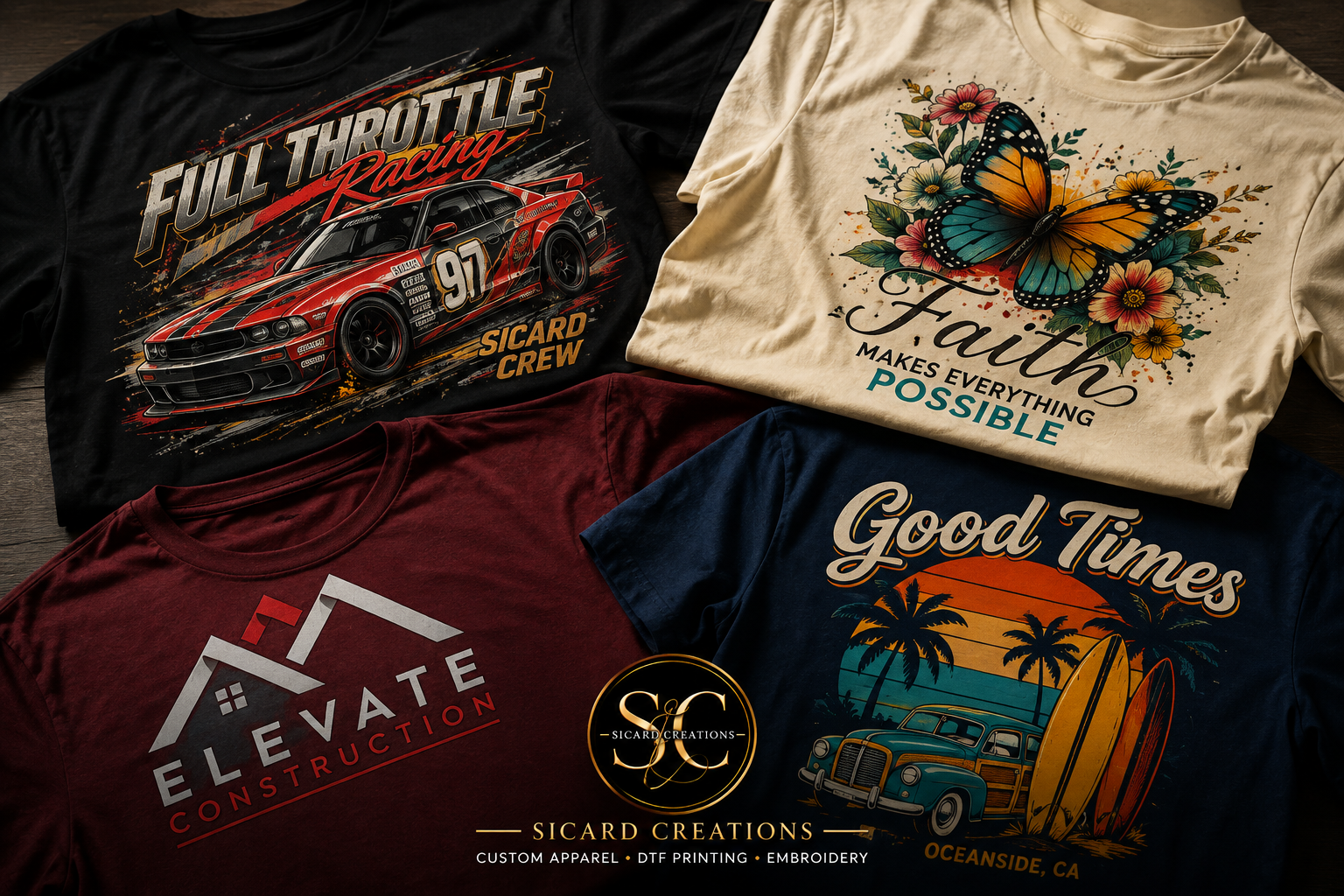 Vibrant DTF Custom T-Shirts